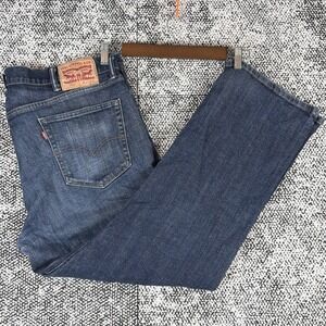 Levis 559 Stretch Blue Jeans Mens 40 X 30 (FITS 40 X 29) Straight Leg Denim